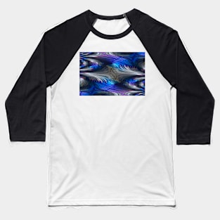 White Wave Feathers Baseball T-Shirt